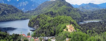Blick auf Schloss Hohenschwangau