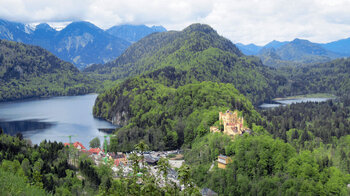 Blick auf Schloss Hohenschwangau