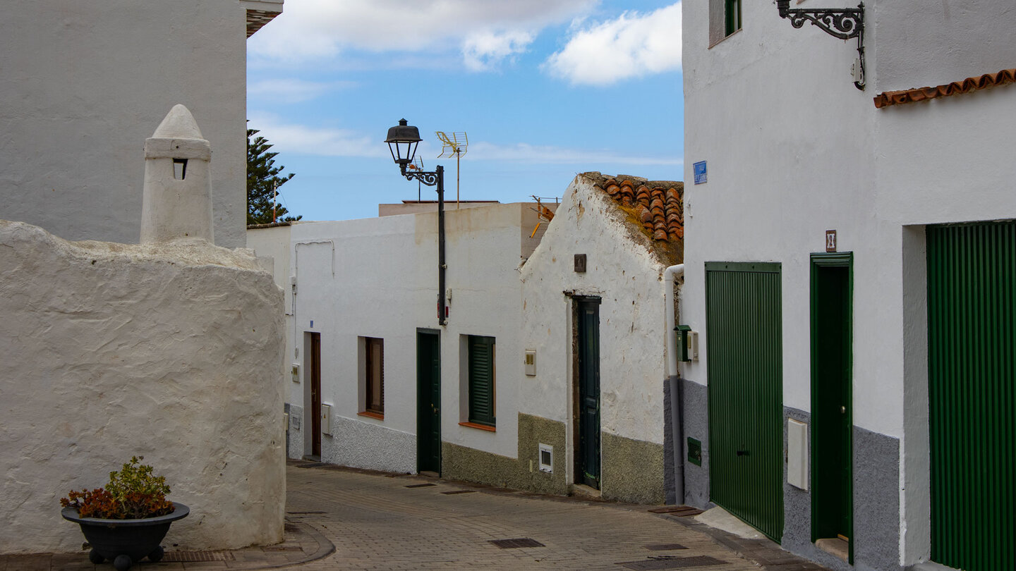 traditionelle Gasse in Arico Nuevo am Ausgangspunkt der Wanderung