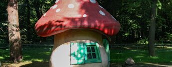 Fliegenpilzhütte im Märchenparadies am Königstuhl