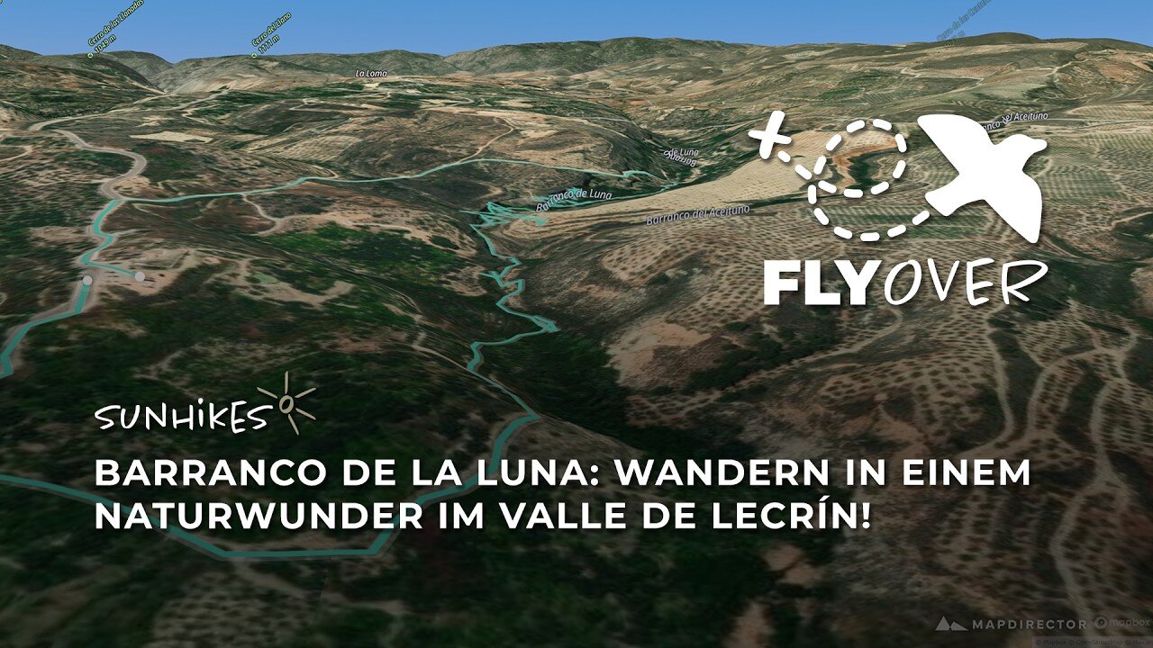 Verwunschenes Canyoning in Granada: Barranco de la Luna im 3D-Flyover Video