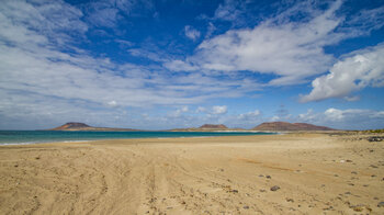 der feinsandige goldgelbe Strand Playa del Risco