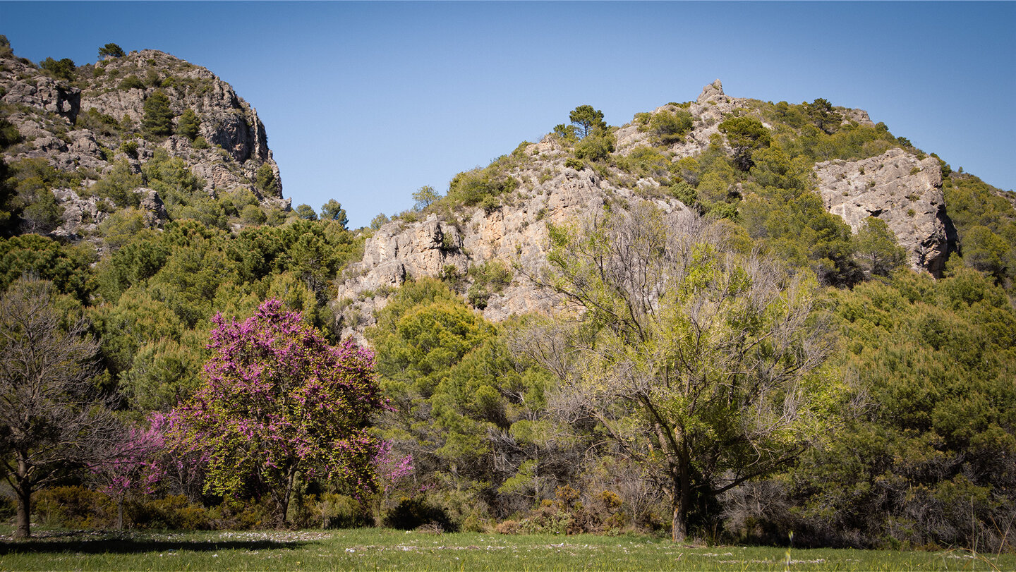 Ausblick auf der Wanderung beim Río Verde in der Sierra Almijara Ausblick auf der Wanderung beim Río Verde