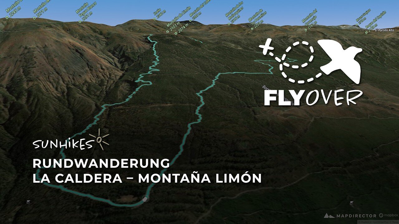 Große Bergrunde zum Gipfel des Montaña Limón: Erlebe die Route im 3D-Flyover Video