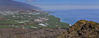 Blick vom Mirador el Time zur Westküste der Insel La Palma