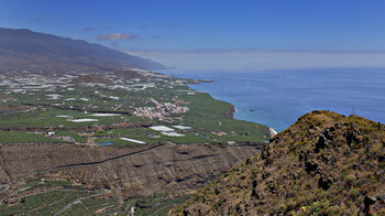 Blick vom Mirador el Time zur Westküste der Insel La Palma