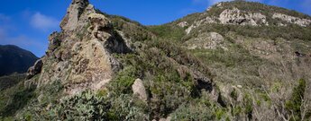 Blick zum Roque Bichuelo vom Roque de Pilón