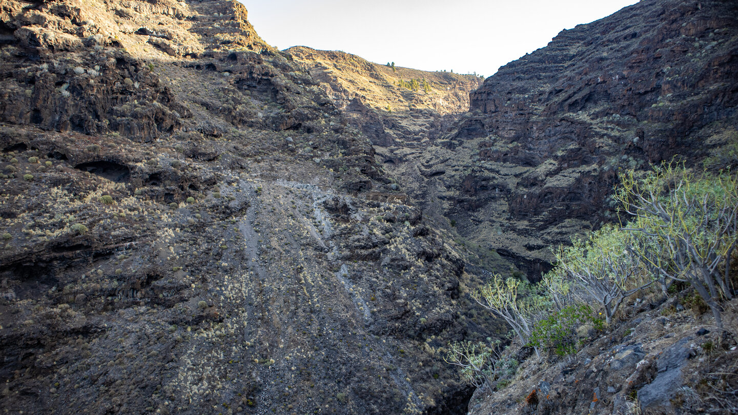 Blick in die tief eingeschnittene Jurado-Schlucht Blick in die Jurado-Schlucht
