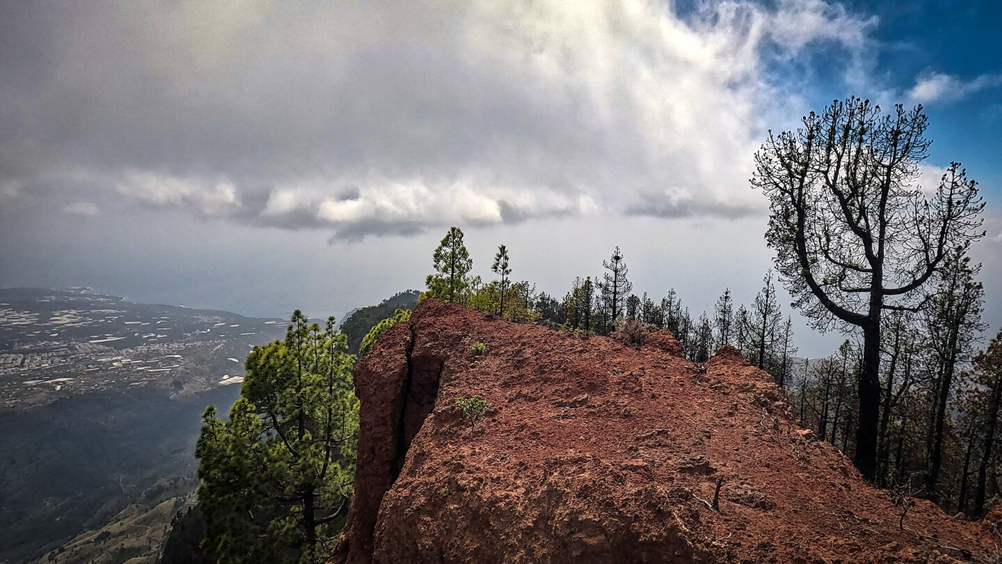Blick vom Risco de las Pareditas zum Aridane-Tal