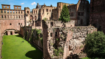der Hirschgraben am Heidelberger Schloss