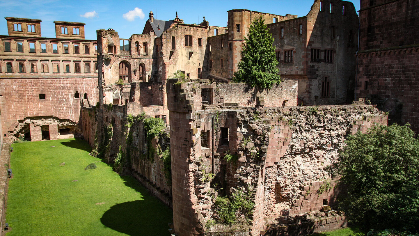 der Hirschgraben am Heidelberger Schloss der Hirschgraben am Heidelberger Schloss