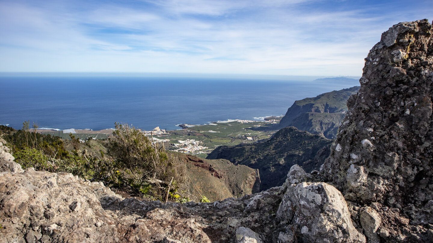 Blick auf die Tiefebene der Isla Baja auf Teneriffa