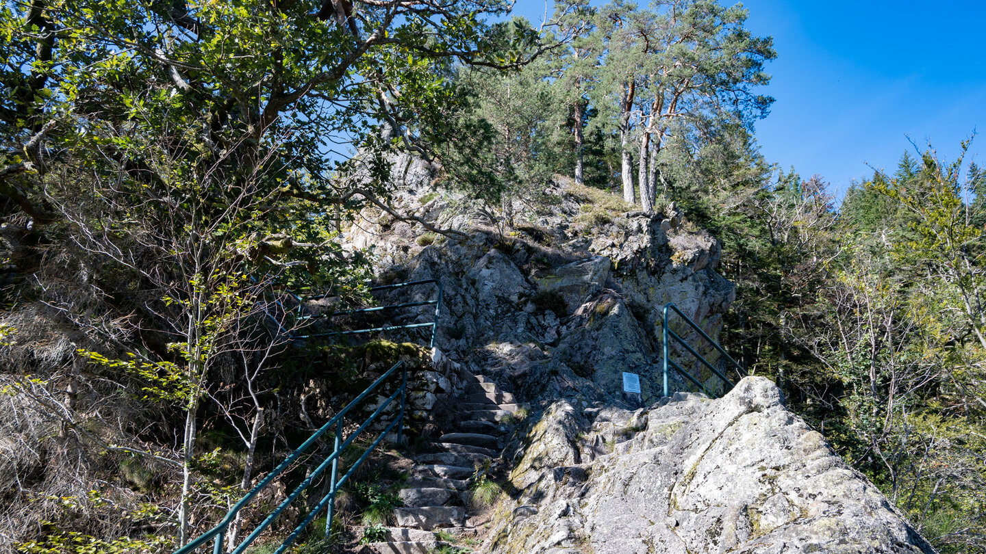 Treppenaufstieg zur Engelskanzel Treppenaufstieg zur Engelskanzel