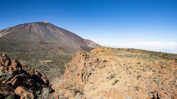 Wanderweg über das Hochplateau des La Fortaleza mit Teide