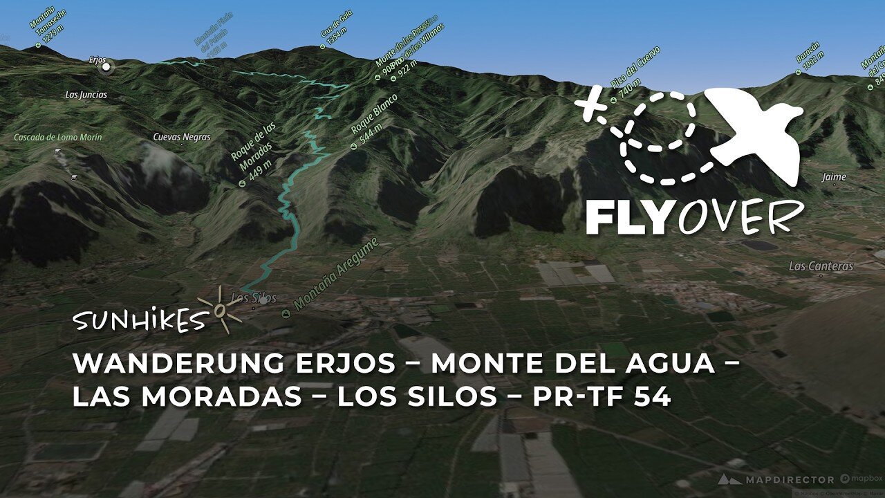 Vom dichten Lorbeerwald an die Küste: Der Wanderweg PR-TF 54 im 3D-Flyover Video