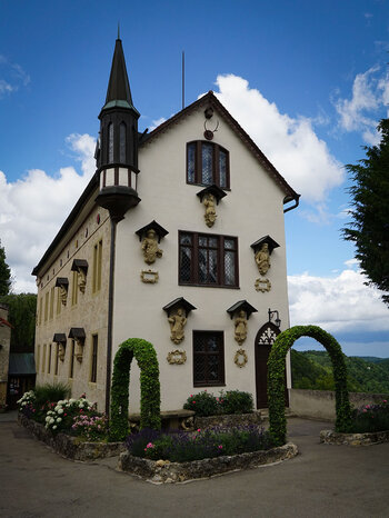 Burggebäude auf Schloss Lichtenstein
