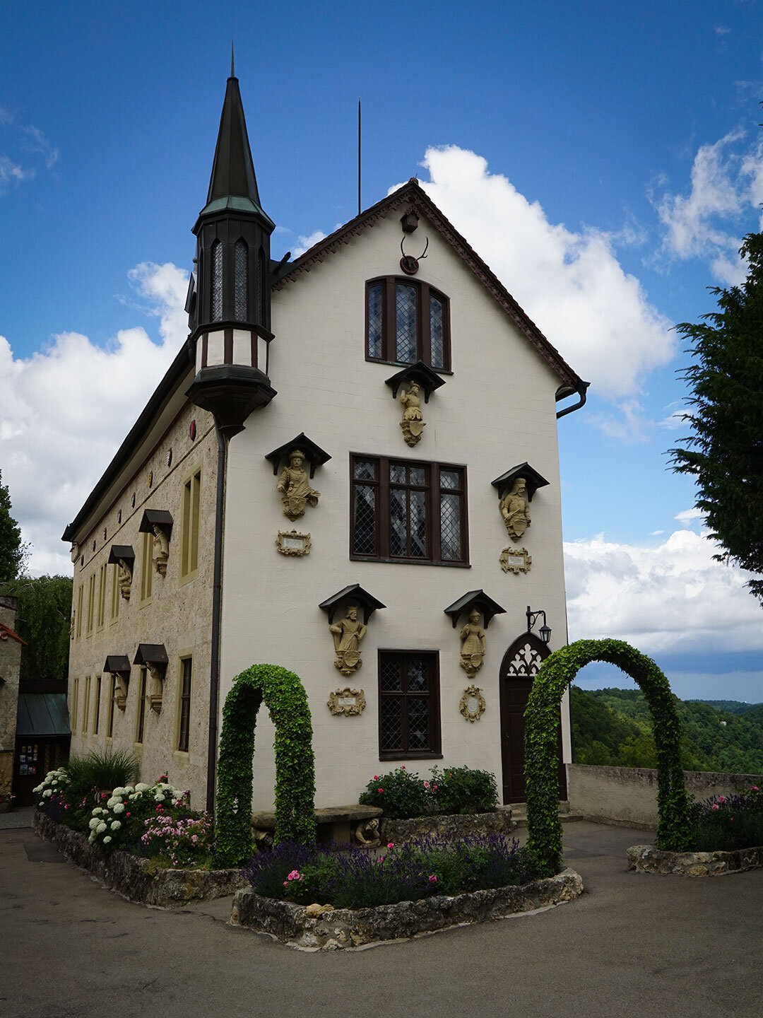 Burggebäude auf Schloss Lichtenstein