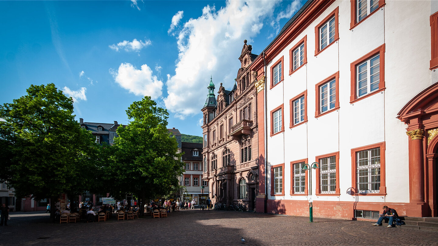 der Universitätsplatz in Heidelberg Universitätsplatz in Heidelberg
