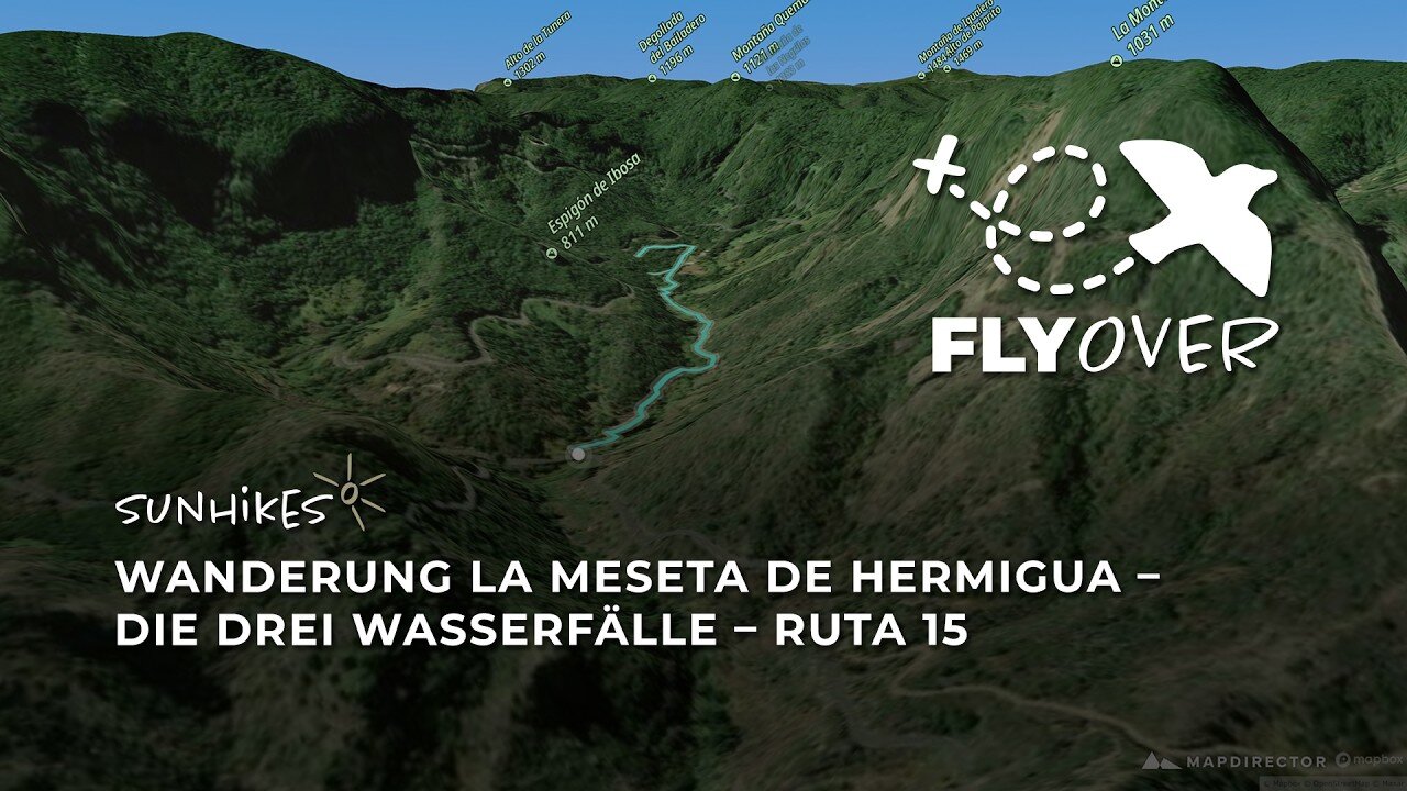 Verstecktes Oasen-Treff: Ruta 15 durch den Barranco del Rejo im 3D-Flyover
