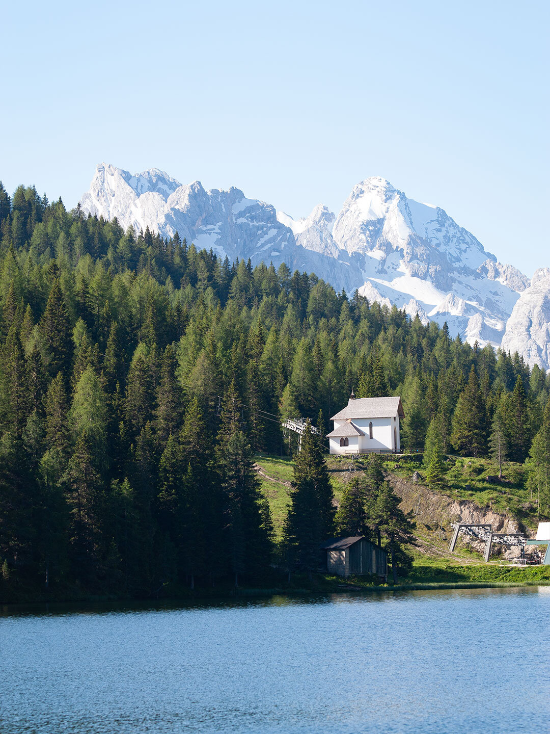 Bergpanorama am Misurinasee Bergpanorama am Misurinasee