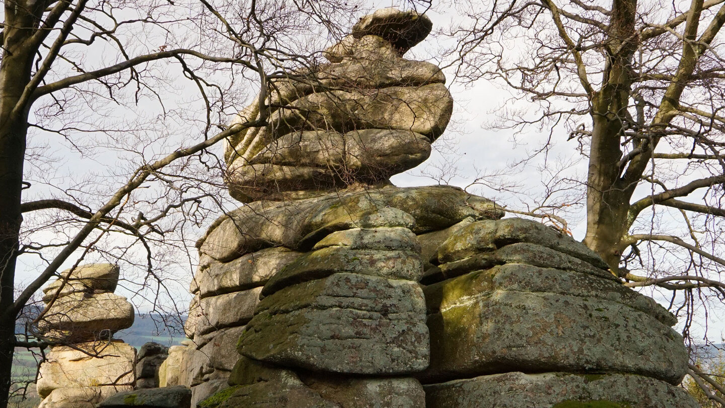 der Treppenstein bei Weißenstadt Treppenstein bei Weißenstadt