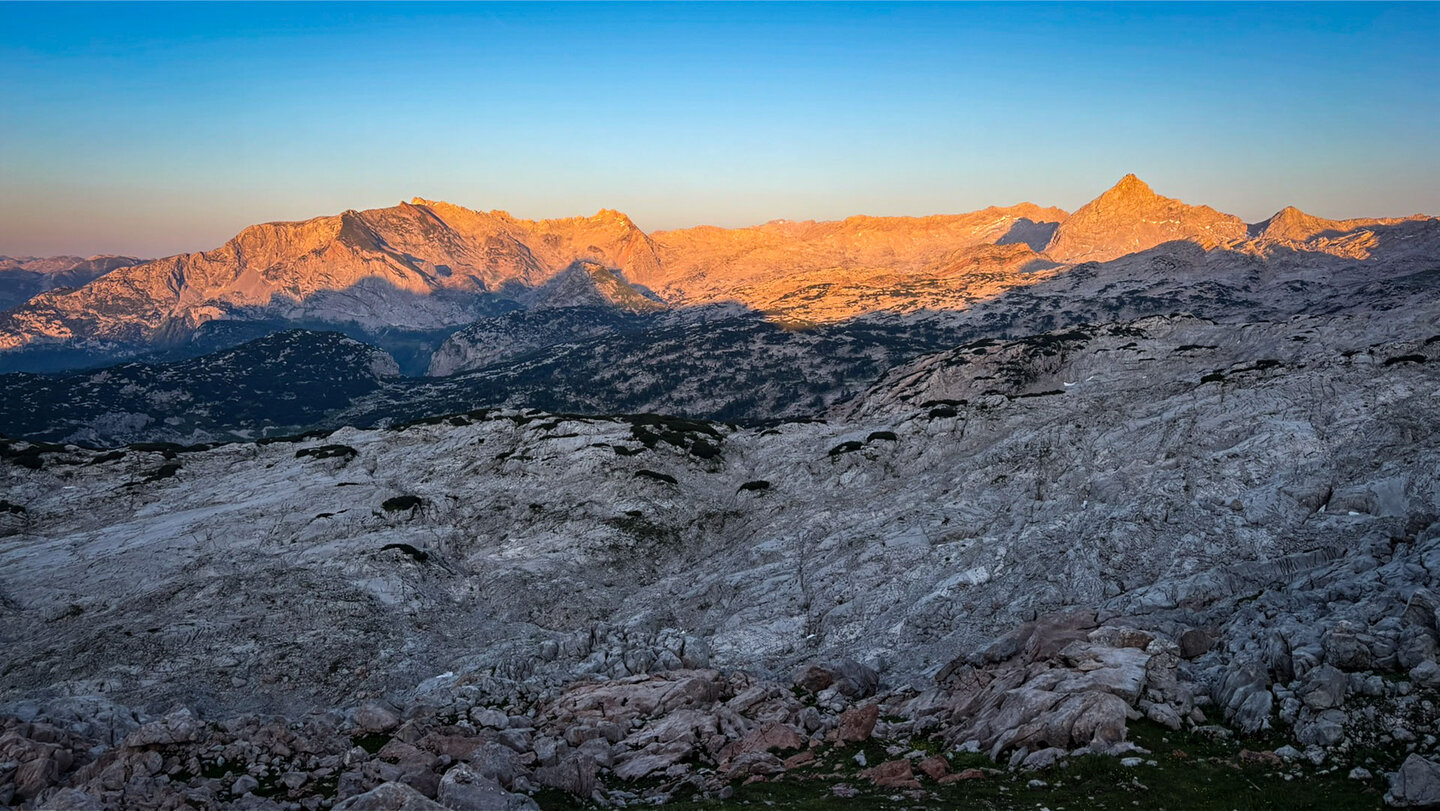 Sonnenuntergang über dem Steinernen Meer
