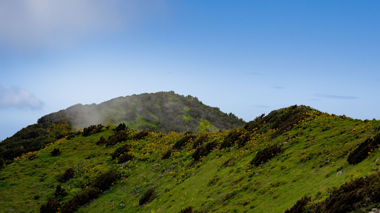 Bergrücken am Wanderweg über das Plateau Teno Alto