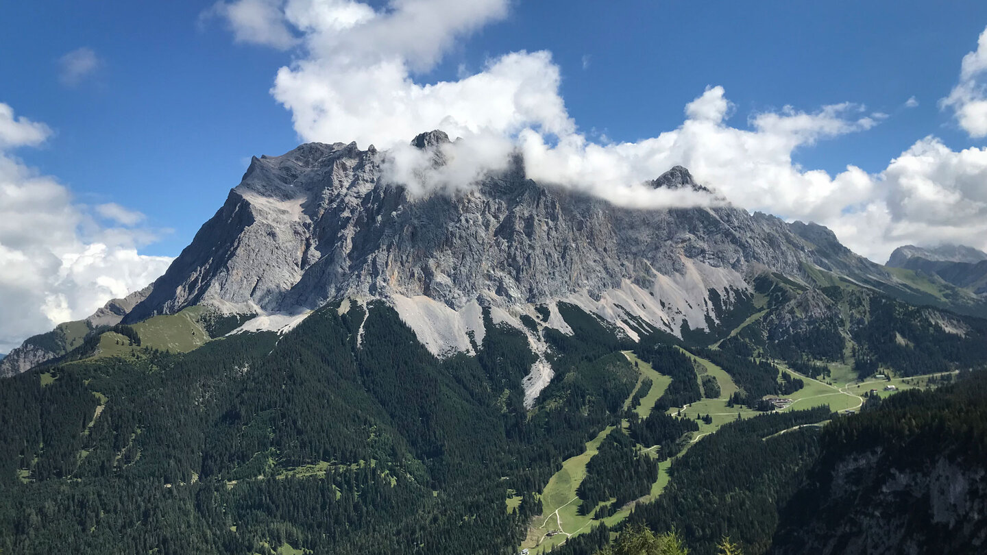 die Zugspitze – Wahrzeichen des Wettersteingebirges Zugspitze im Wettersteingebirge
