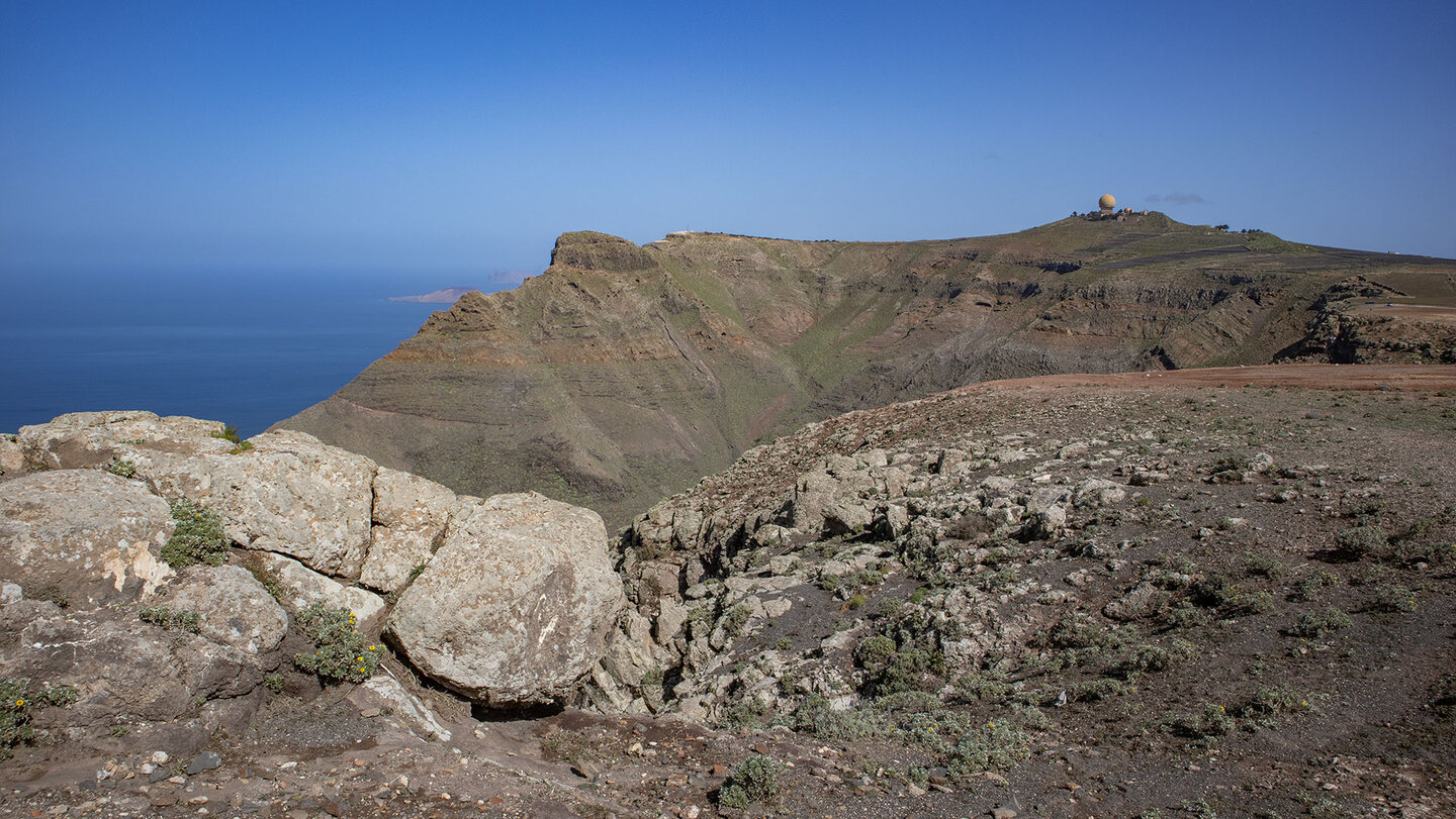 Ausblicke aufs Risco de Famara entlang der Wanderroute