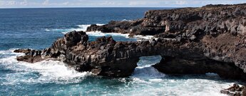 raue Lavaküste entlang der Wanderung an der Punta de Teno