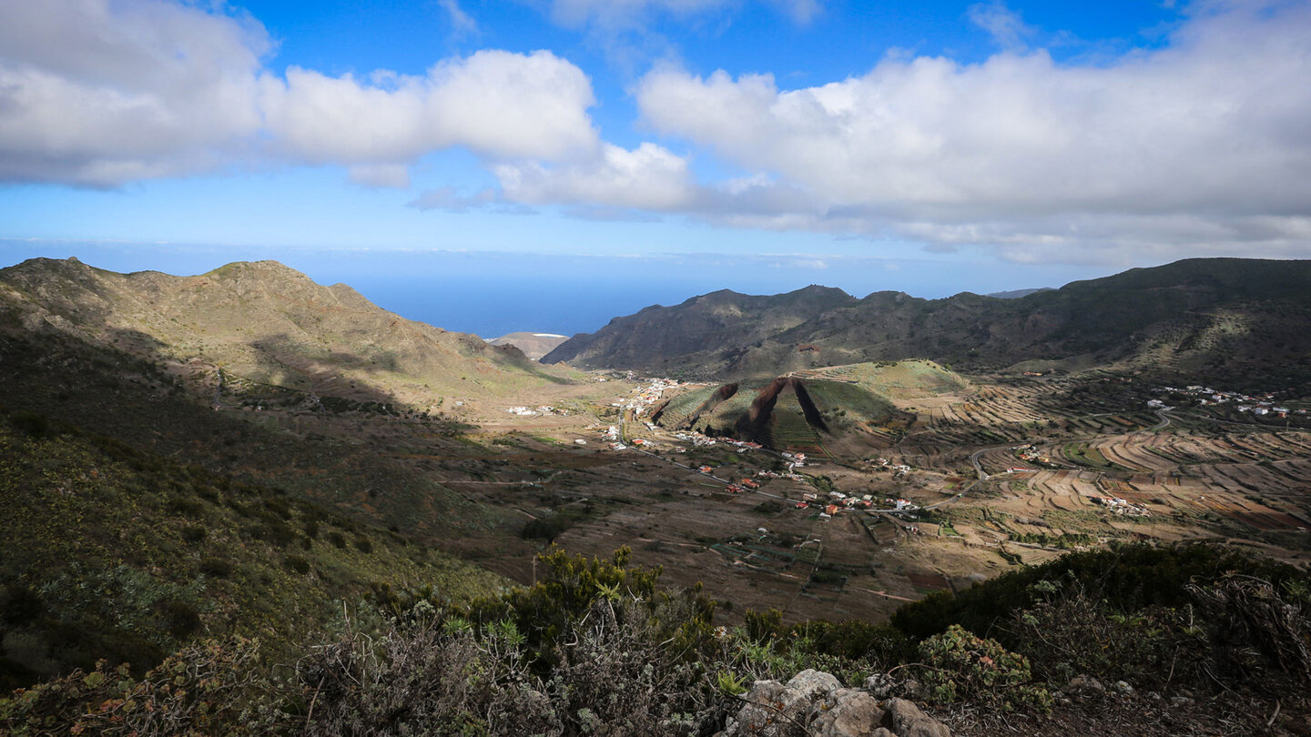 das Tal von El Palmar mit dem markanten Montaña del Palmar