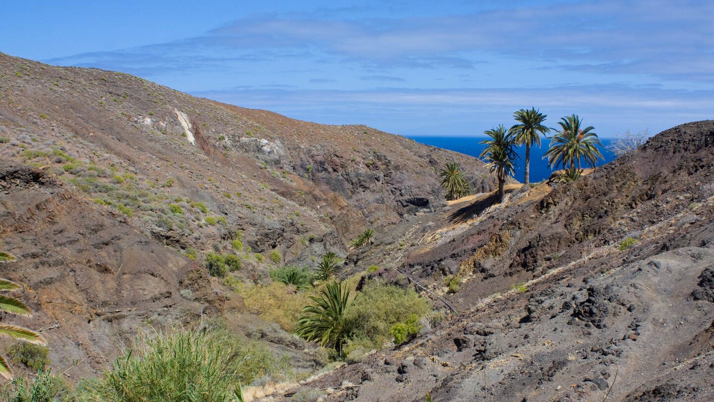 Barranco entlang des Wanderwegs zur Playa del Trigo