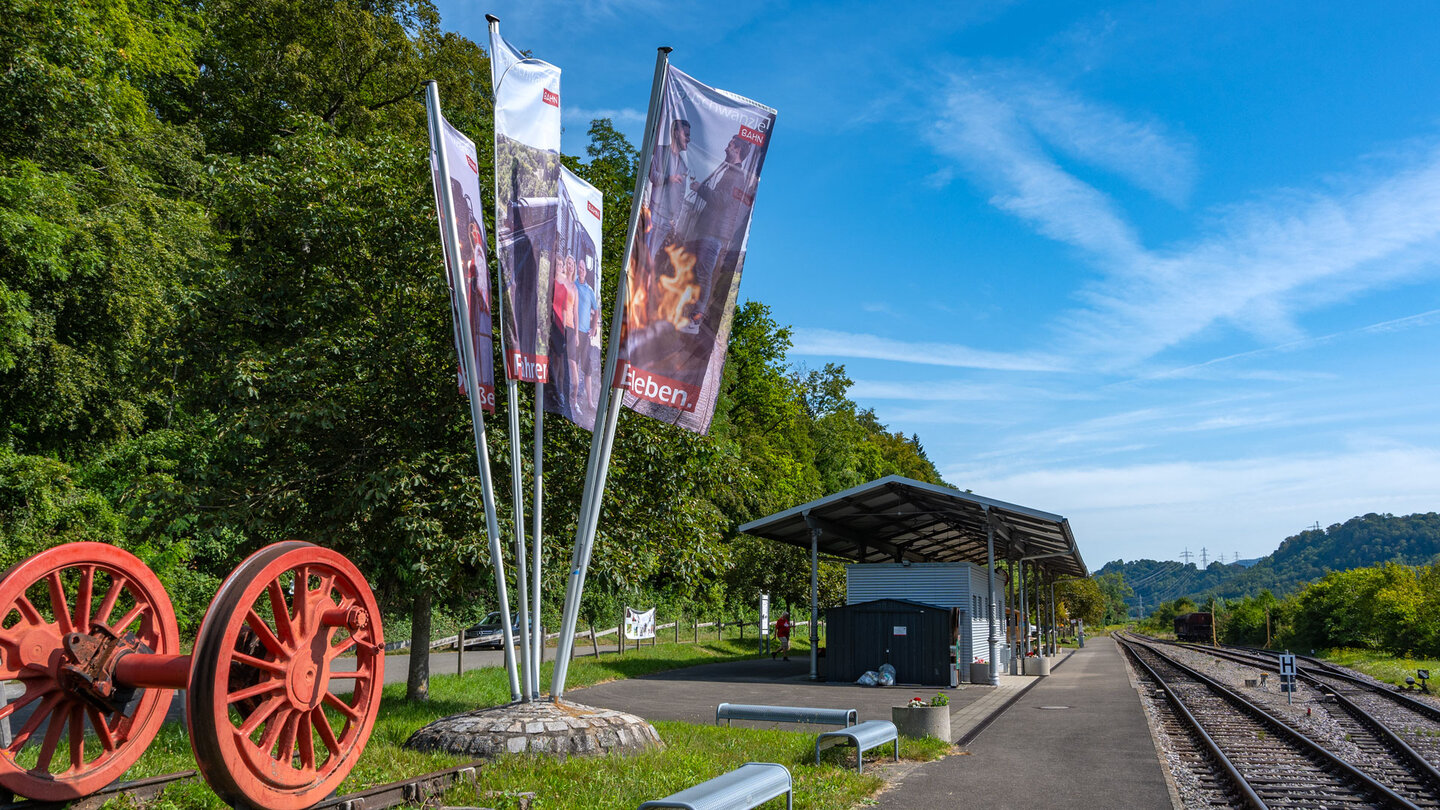 der Bahnhof Weizen ist die Endstation der Sauschwänzlebahn