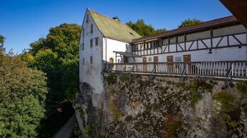 die Vorburg der Burg Wildenstein