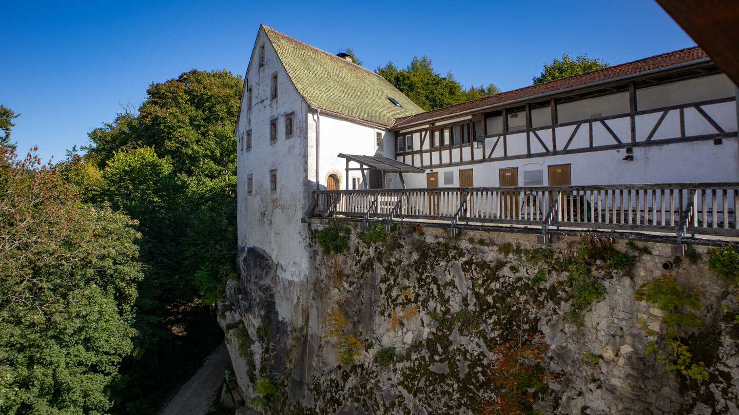 die Vorburg der Burg Wildenstein bei Leibertingen die Vorburg der Burg Wildenstein