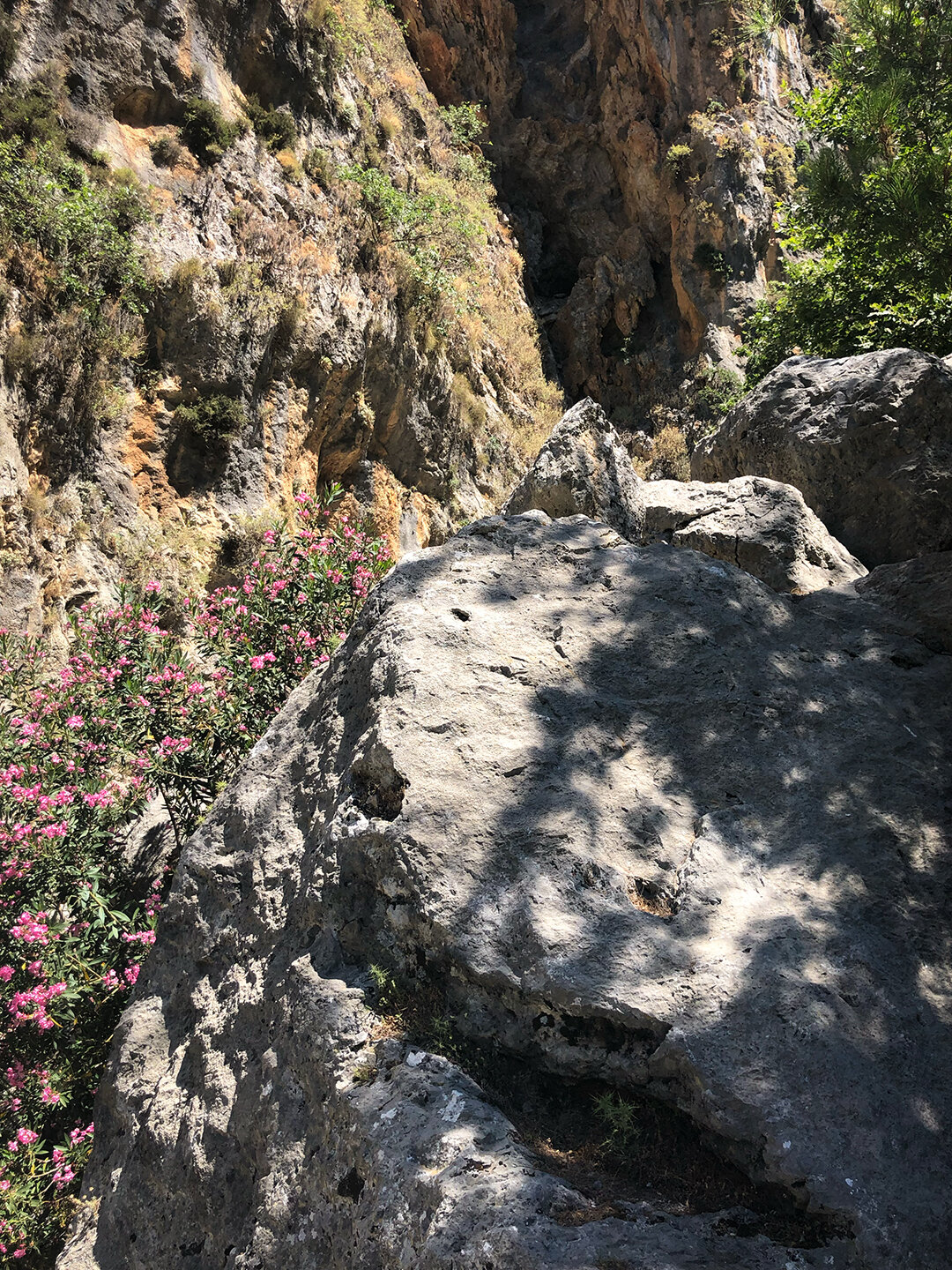 Felsblöcke in der Agia Irini-Schlucht