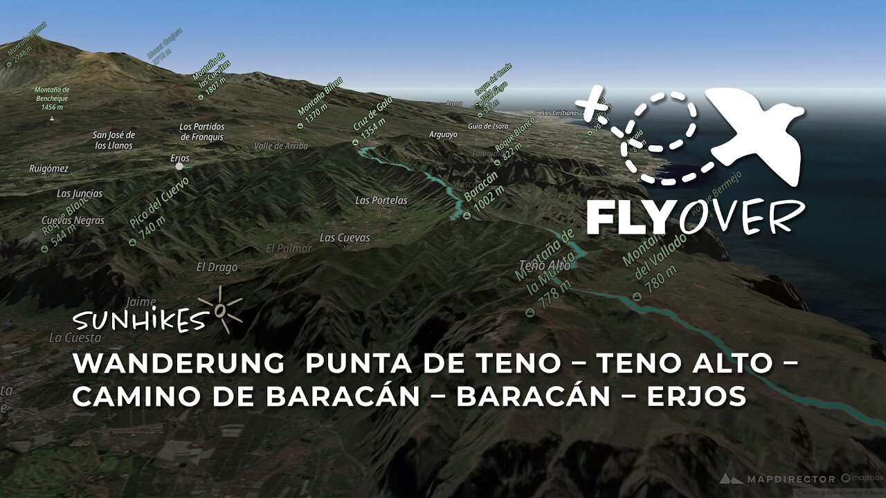 Teneriffas wilde Bergkämme: Die große Teno-Gipfeltour im spektakulären Flyover Video