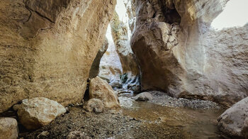 Felsformationen im Barranco de la Luna bei Saleres in Andalusien