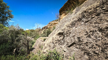Am Weg durch die Schlucht - Barranco de la Luna bei Saleres in Andalusien