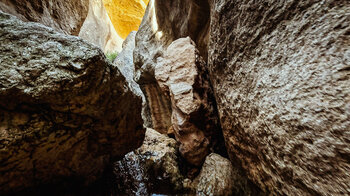 Felsenschlucht Barranco de la Luna bei Saleres in Andalusien