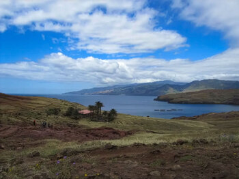 die kleine Oase mit der Casa do Sardinha an der Ponta de São Lourenço