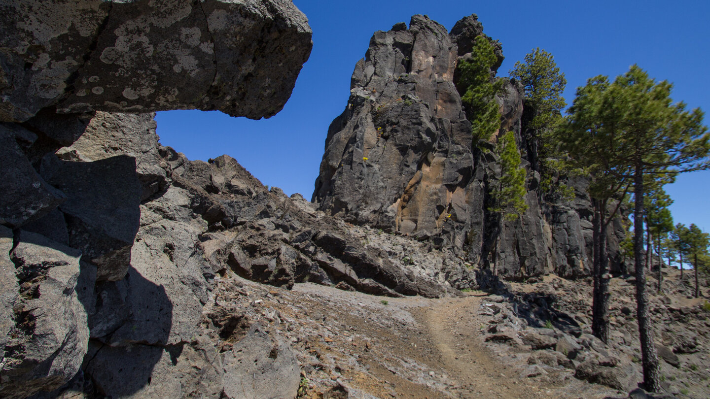 der El Bastón am Gipfel des Pico Corralejo