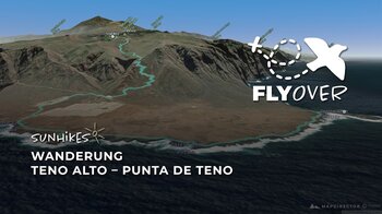 Teneriffa – Vom einsamen Hochplateau zum wilden Atlantik: Die Teno-Abstiegstour im 3D-Flyover