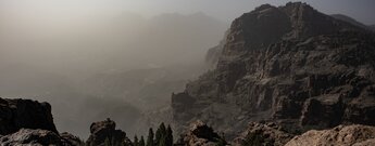 Blick vom Pico de las Nieves auf den Campanario