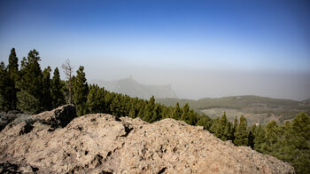 Blick vom Wanderweg zum Roque Nublo