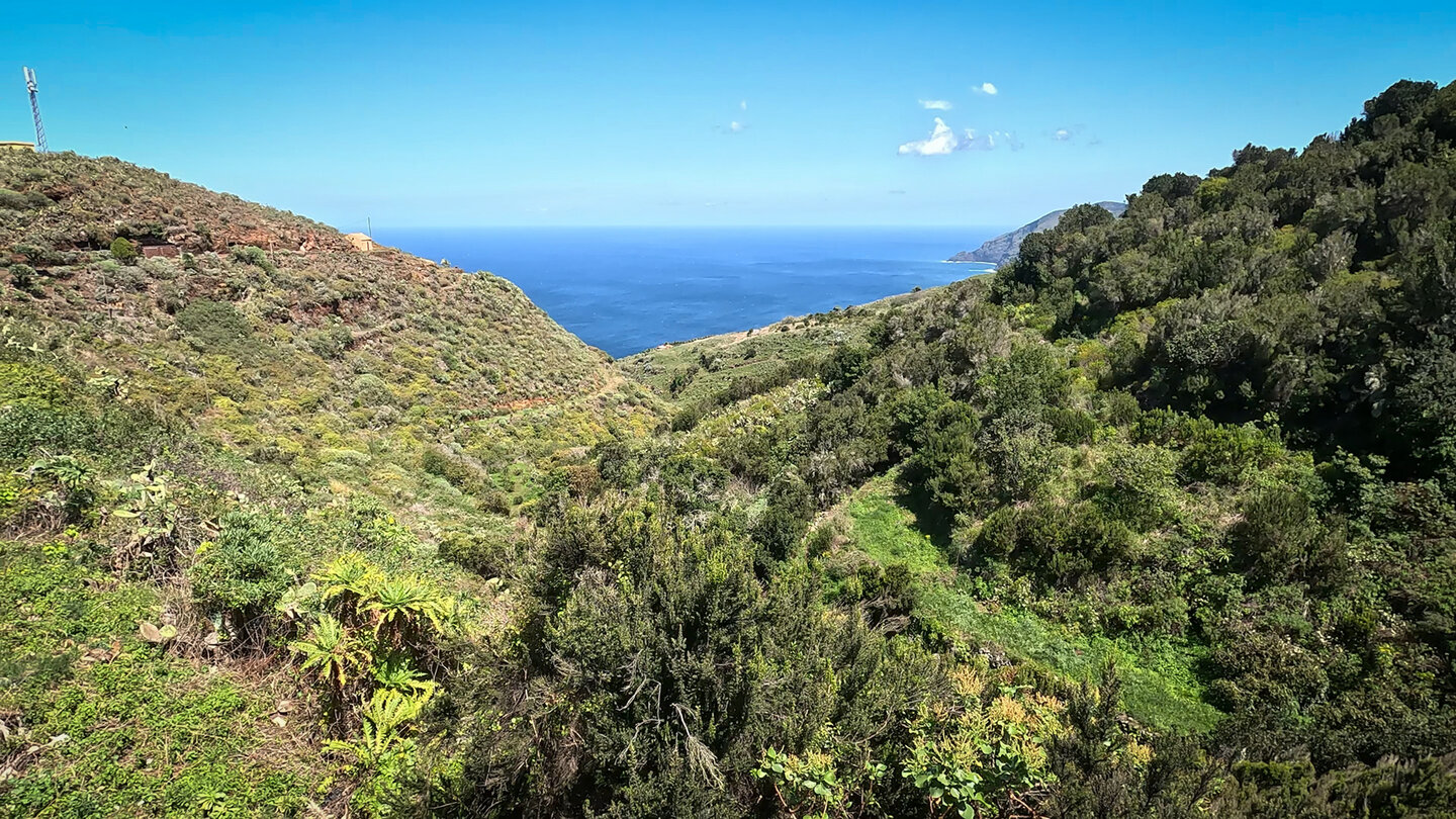 Ausblick von Don Pedro über die Wanderroute zum Mirador de la Calzada