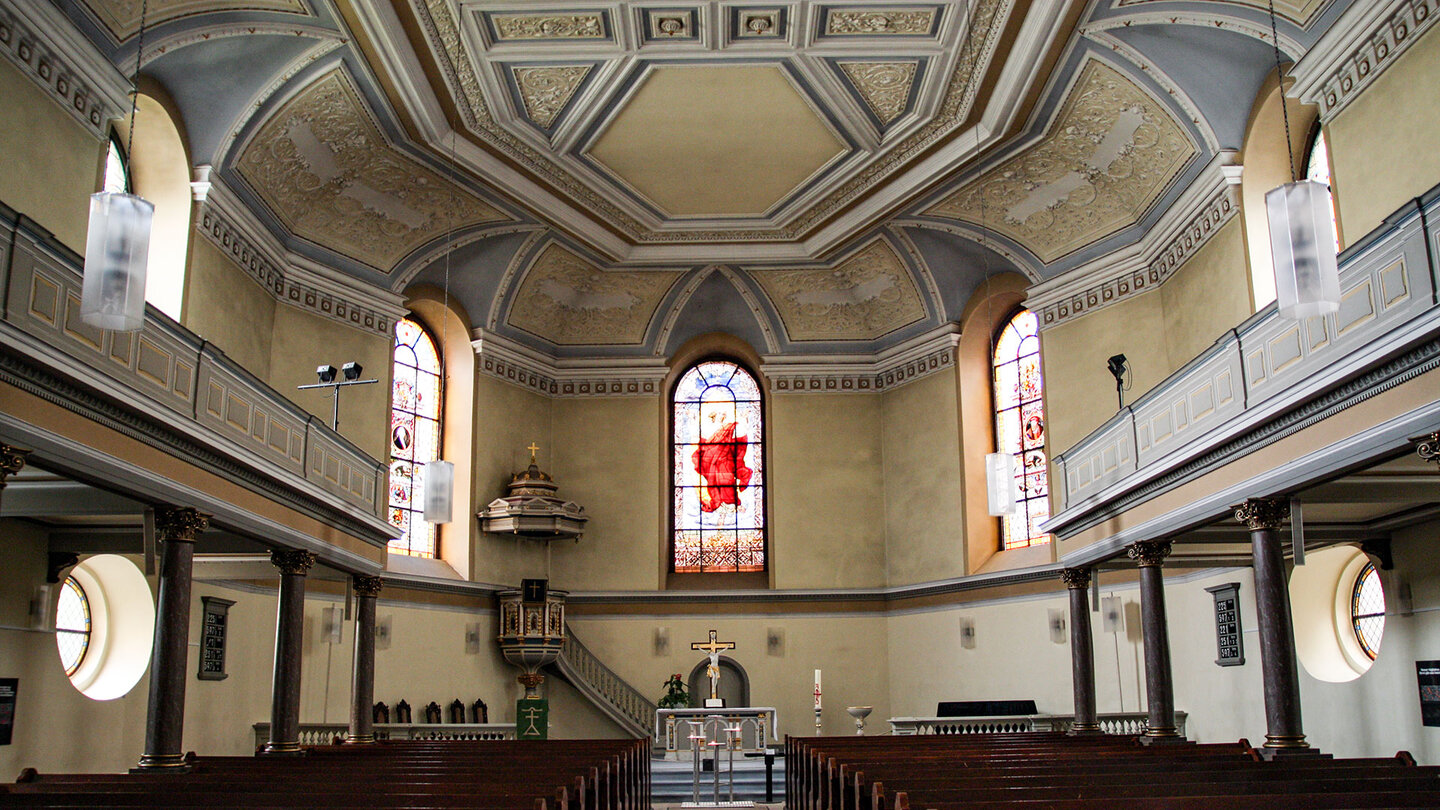 Innenansicht der Providenzkirche in Heidelberg Innenansicht der Providenzkirche in Heidelberg