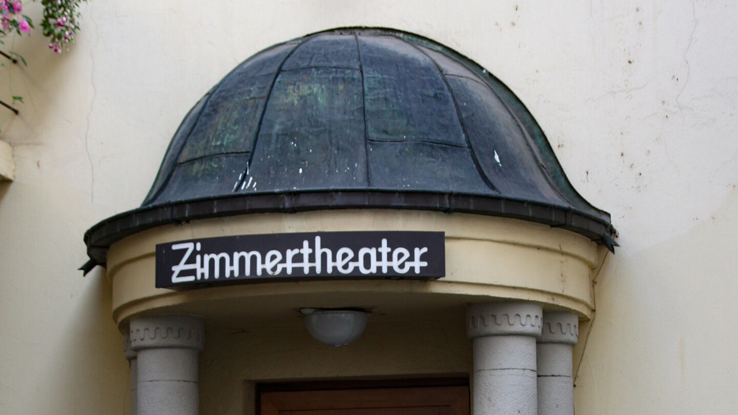 Eingang zum Zimmertheater in Heidelberg Zimmertheater in Heidelberg