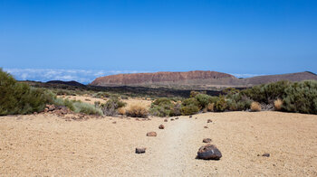 Ausblick auf das Felsmassiv des La Fortaleza vom Wanderweg 22