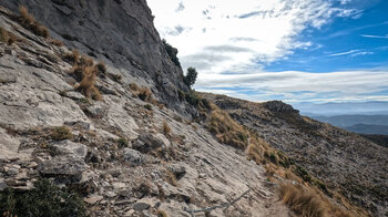 Kettenpassage auf der Route zur Cueva del Morrión